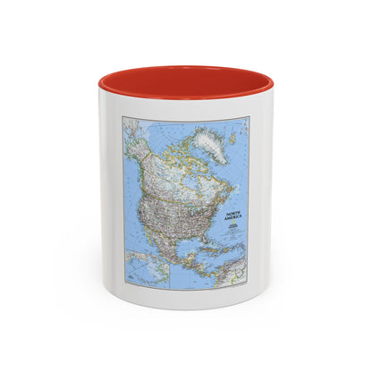 North America (2005) (Map) Accent Coffee Mug