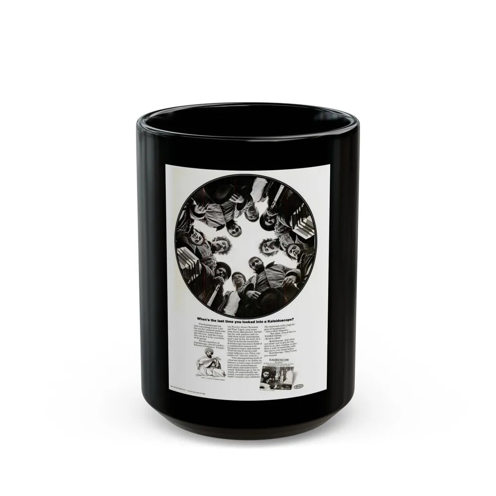 Kaleidoscope 1969 (Music Poster) Black Coffee Mug-15oz-Go Mug Yourself