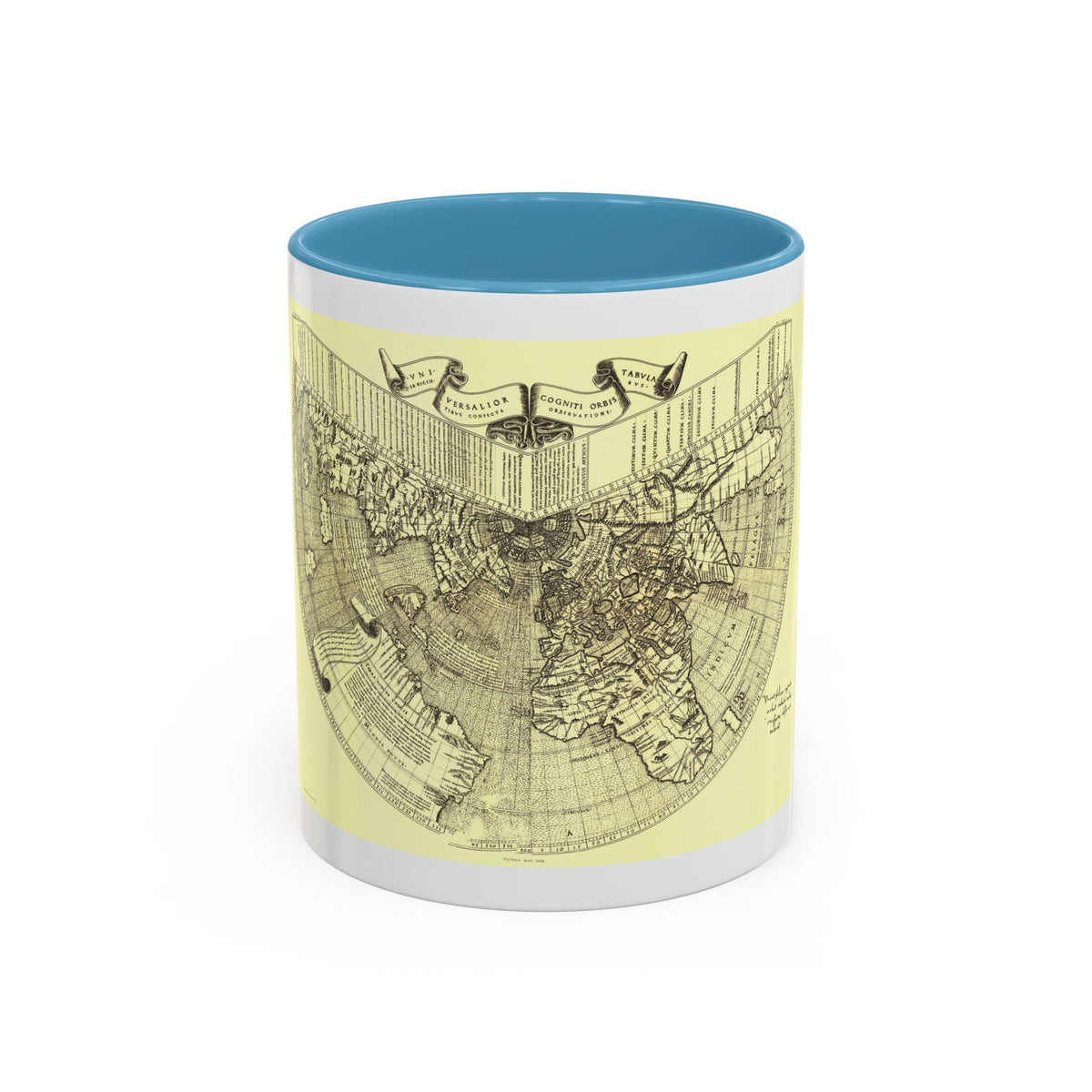 World Map - Ruysch (1508) (Map) Accent Coffee Mug