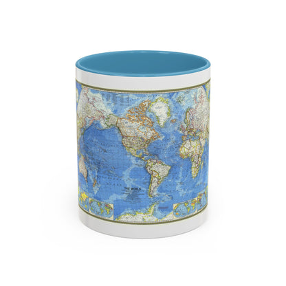 World Map (1970) (Map) Accent Coffee Mug