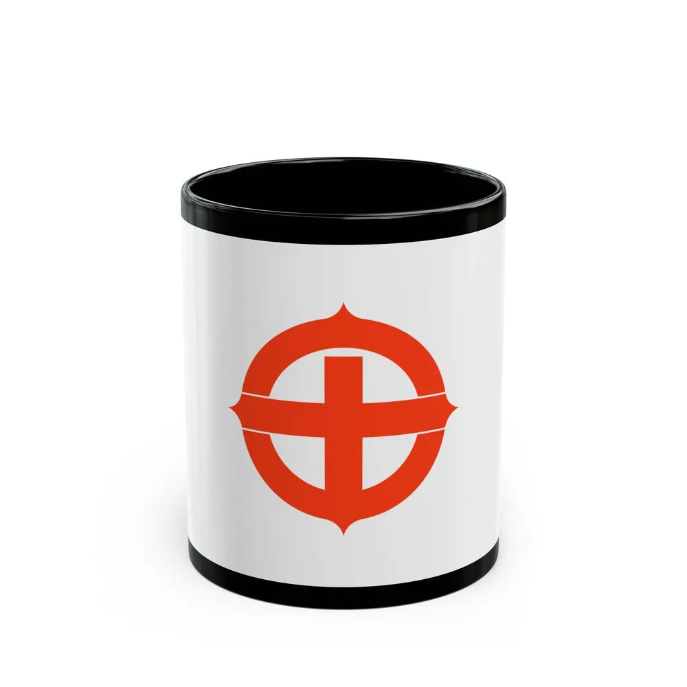 Flag of Hekinan Japan - Black Coffee Mug-11oz-Go Mug Yourself