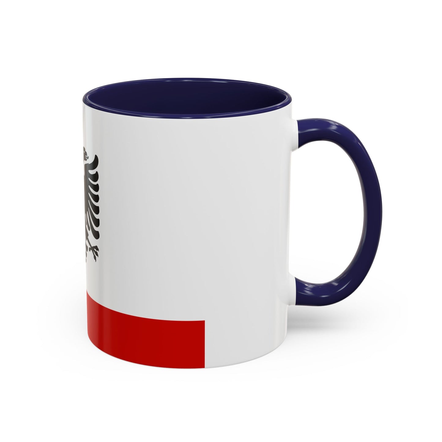 Naval Ensign of Albania 1958 to 1992 - Accent Coffee Mug