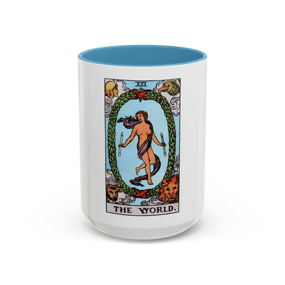 The World (Tarot Card) Accent Coffee Mug