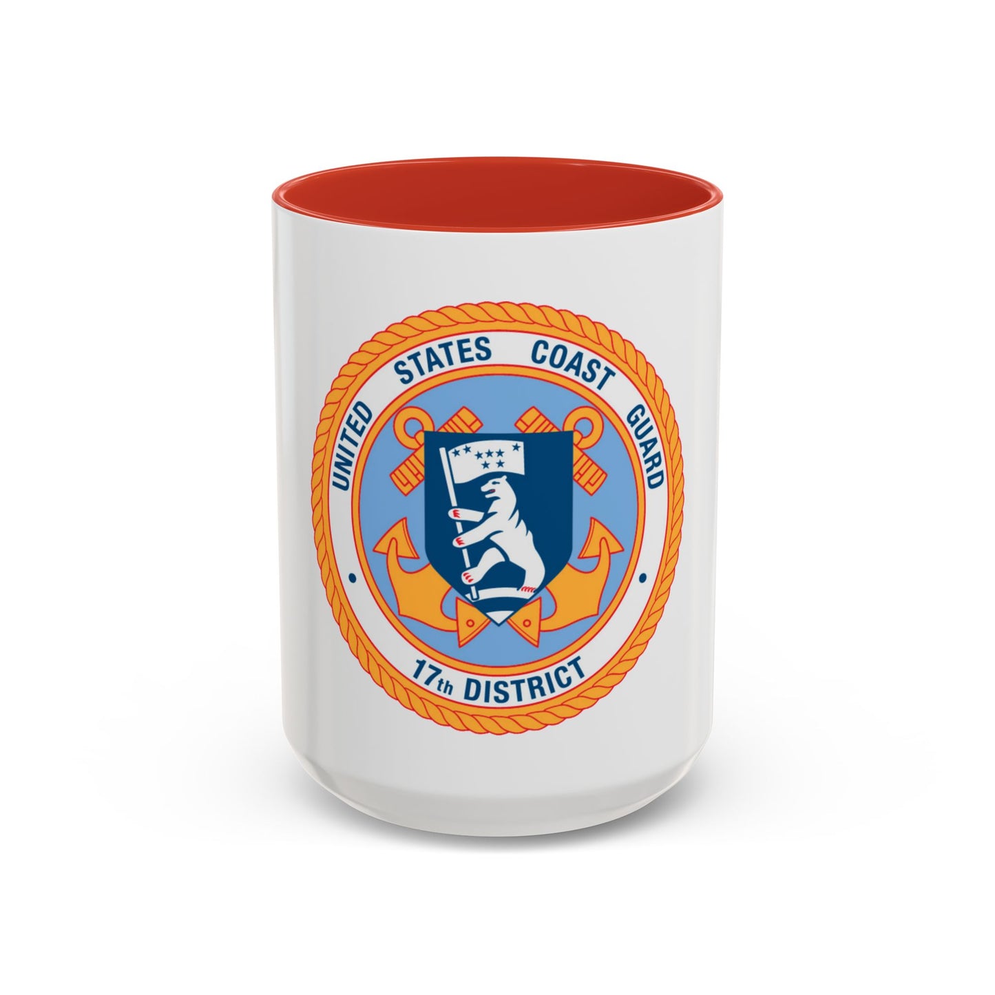 17th CG District (U.S. Coast Guard) Accent Coffee Mug
