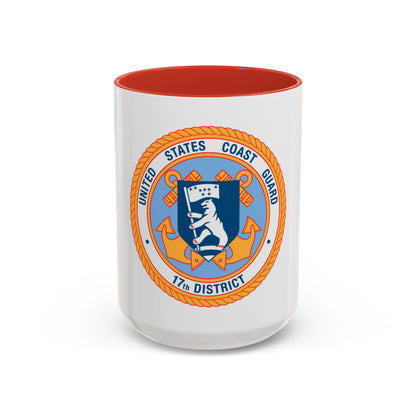 17th CG District (U.S. Coast Guard) Accent Coffee Mug