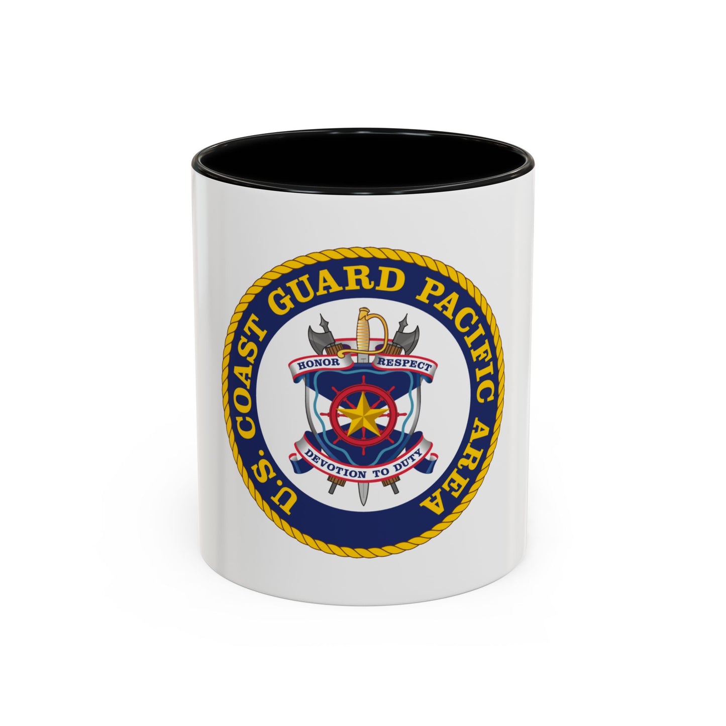USCG Pacific Area (U.S. Coast Guard) Accent Coffee Mug