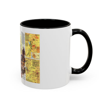 USA - Central Rockies 2 (1984) (Map) Accent Coffee Mug