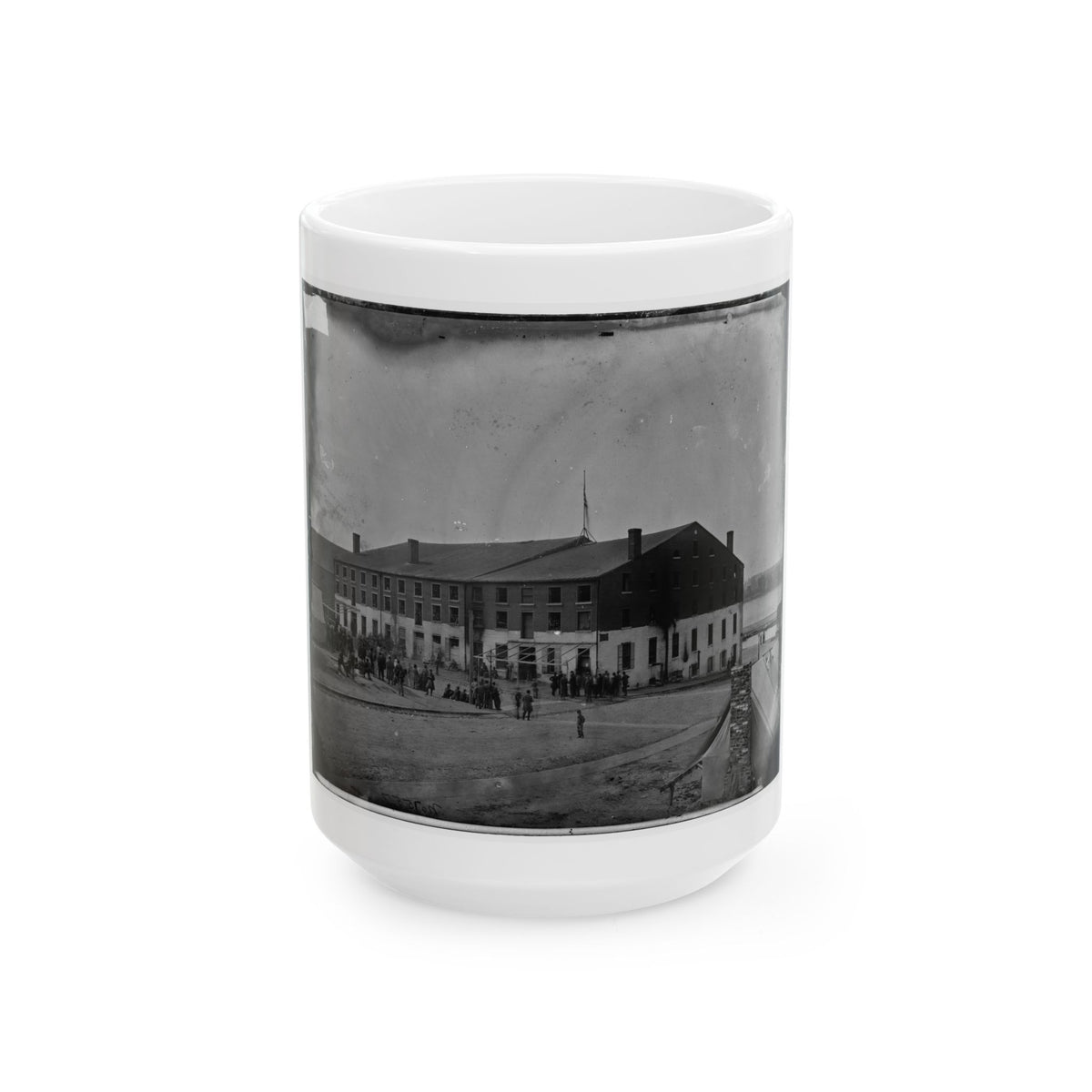 Richmond, Va. Front And Side View Of Libby Prison (U.S. Civil War) White Coffee Mug