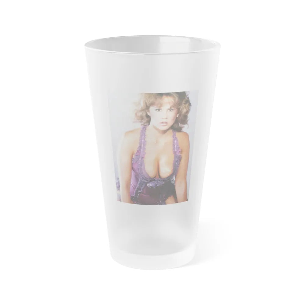 Linda Blair #236 - Partially Topless (Vintage Female Icon) Frosted Pint 16oz-16oz-Frosted-Go Mug Yourself