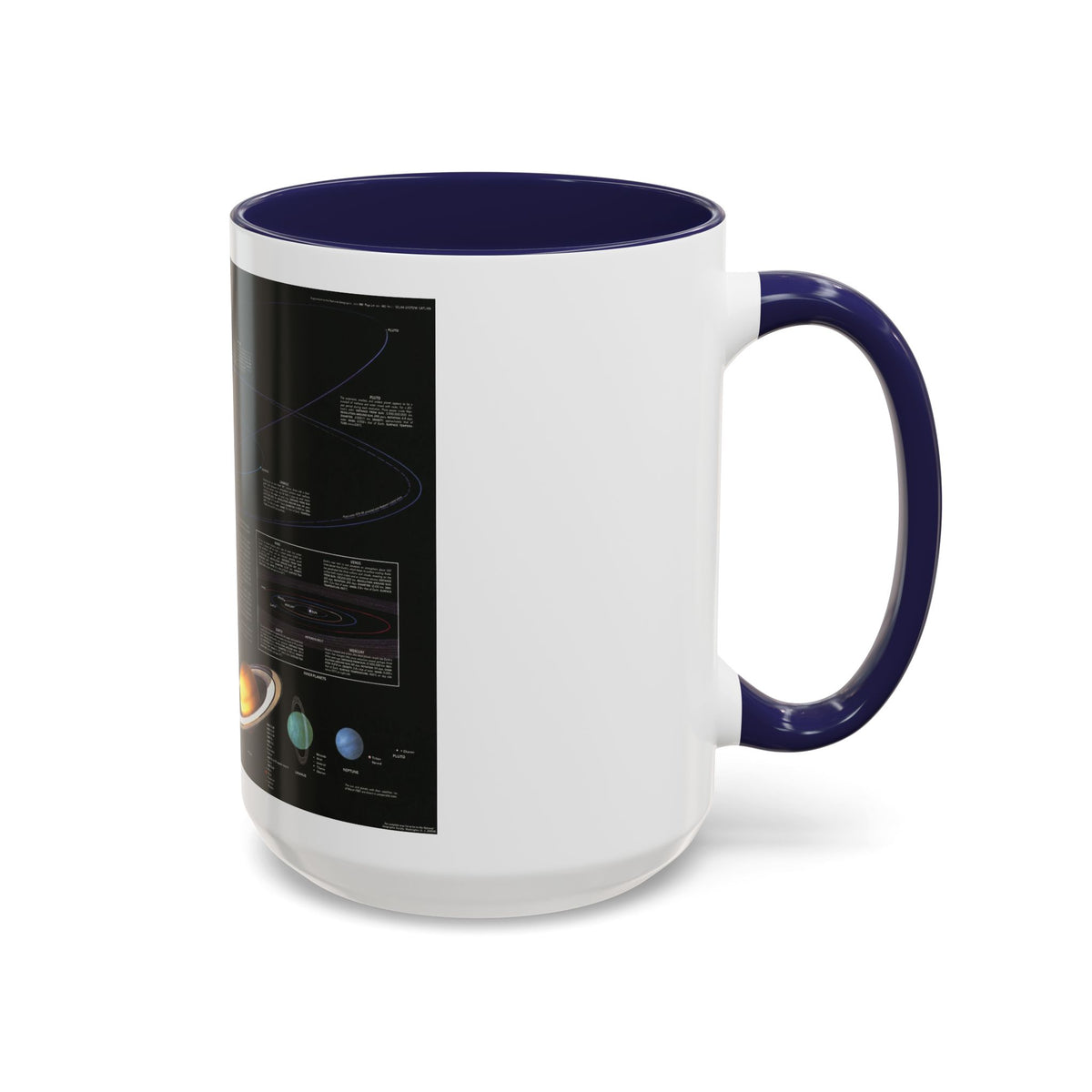 Space - The Solar System (1981) (Map) Accent Coffee Mug