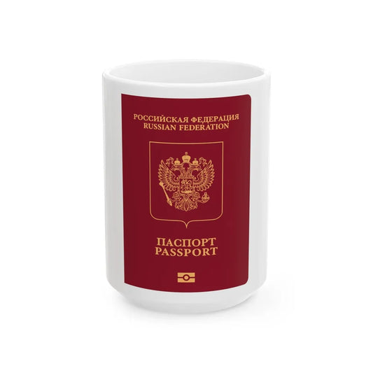 Russian Passport (External) - White Coffee Mug-15oz-Go Mug Yourself