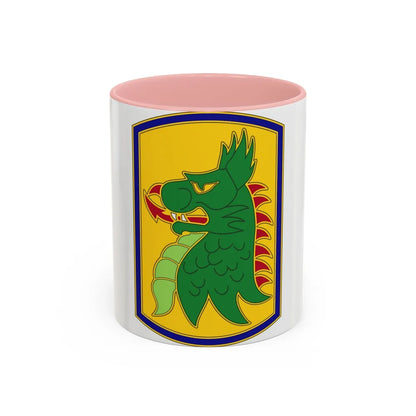 455 Chemical Brigade (U.S. Army) Accent Coffee Mug-11oz-Pink-Go Mug Yourself