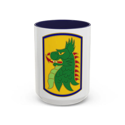 455 Chemical Brigade (U.S. Army) Accent Coffee Mug-15oz-Navy-Go Mug Yourself