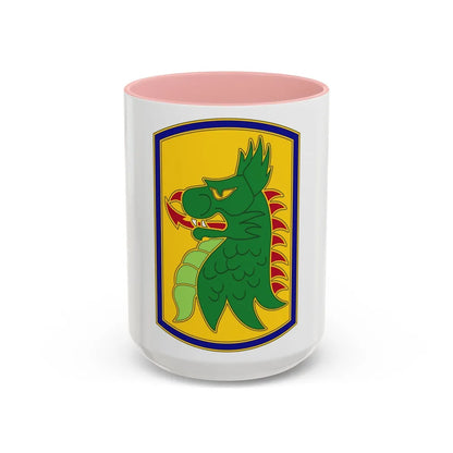 455 Chemical Brigade (U.S. Army) Accent Coffee Mug-15oz-Pink-Go Mug Yourself