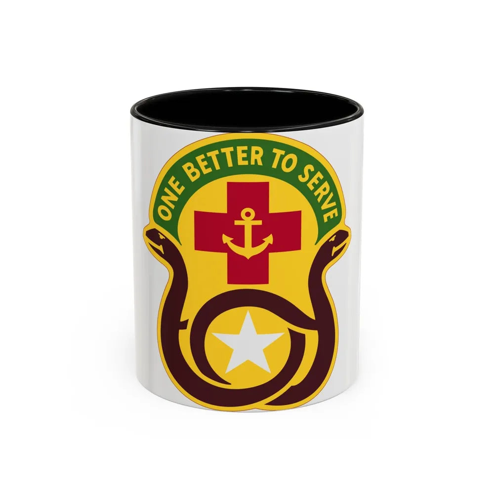 455 Field Hospital (U.S. Army) Accent Coffee Mug-11oz-Black-Go Mug Yourself