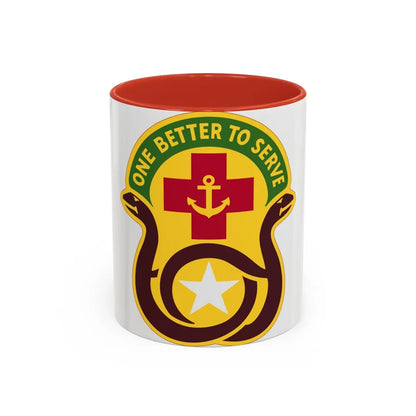 455 Field Hospital (U.S. Army) Accent Coffee Mug-11oz-Red-Go Mug Yourself