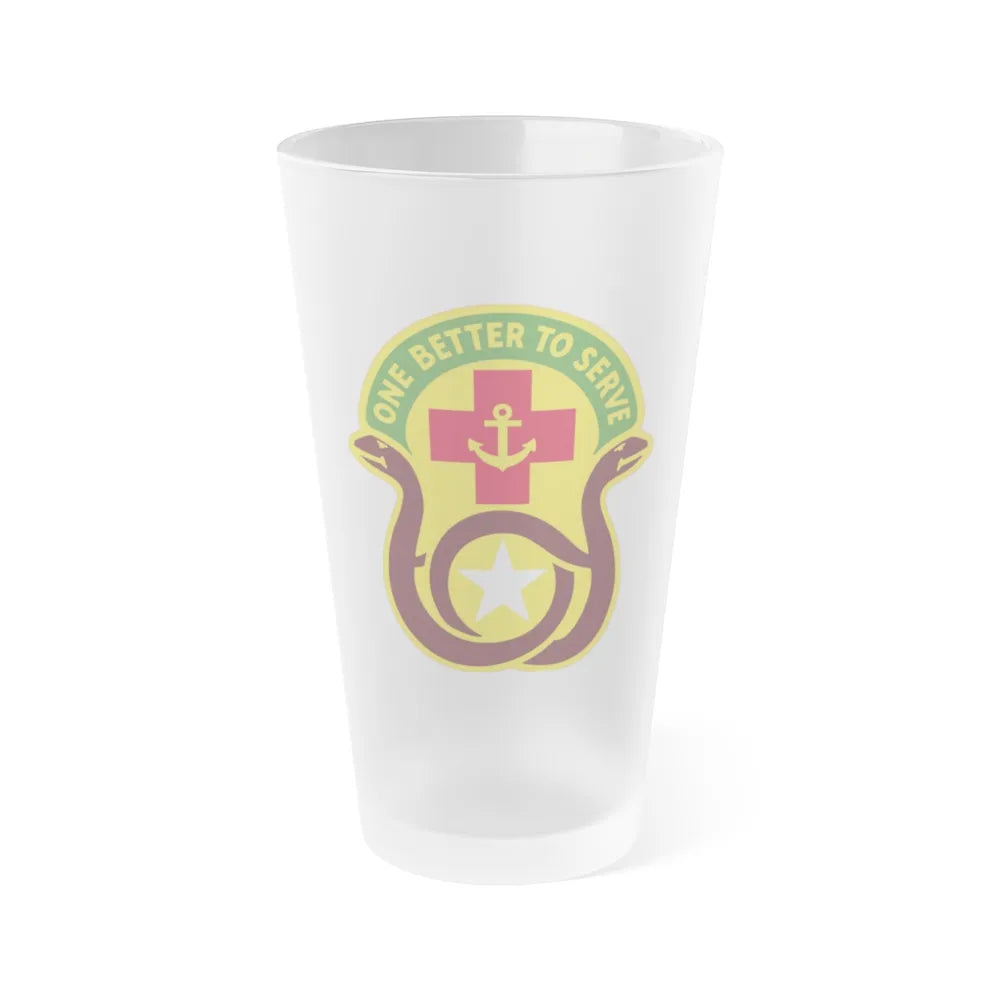 455 Field Hospital (U.S. Army) Frosted Pint Glass 16oz-Go Mug Yourself