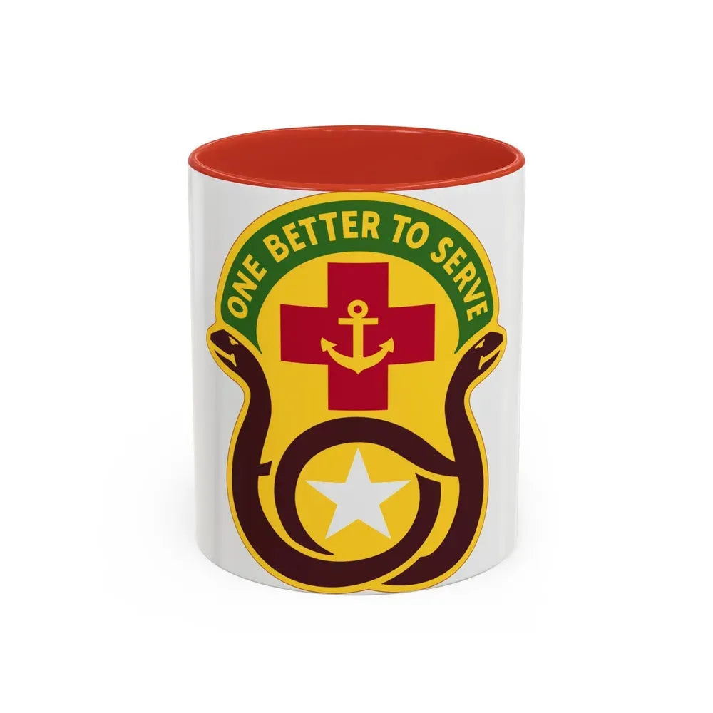 455 Field Hospital (U.S. Army) Accent Coffee Mug 11oz Red - Go Mug Yourself
