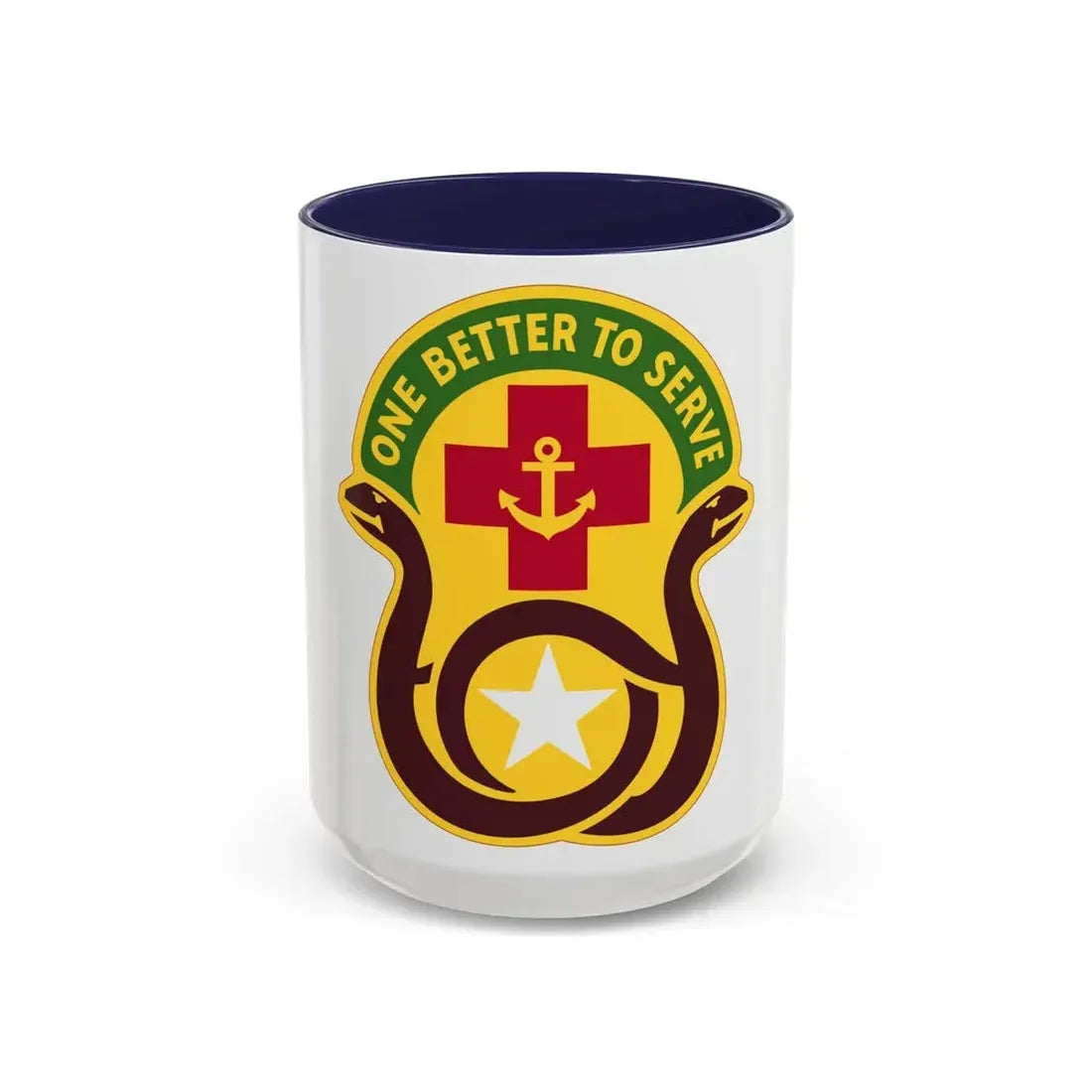 455 Field Hospital (U.S. Army) Accent Coffee Mug 15oz Navy - Go Mug Yourself