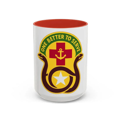 455 Field Hospital (U.S. Army) Accent Coffee Mug 15oz Red - Go Mug Yourself