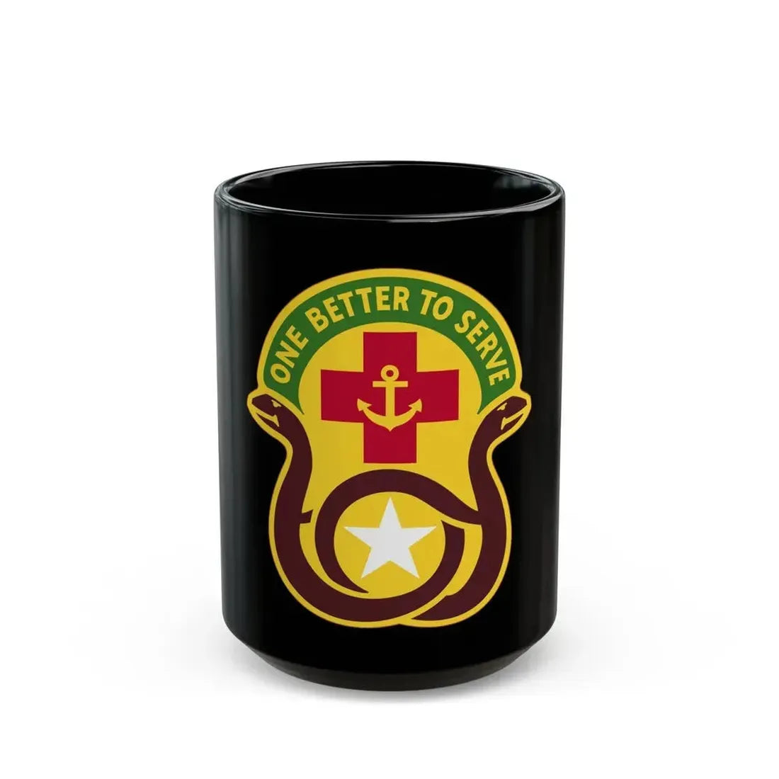 455 Field Hospital (U.S. Army) Black Coffee Mug 15oz - Go Mug Yourself