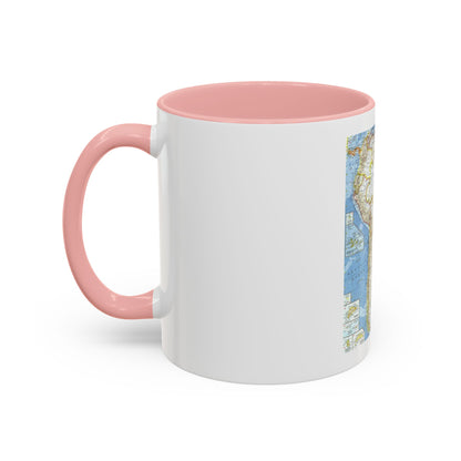 South America (1960) (Map) Accent Coffee Mug