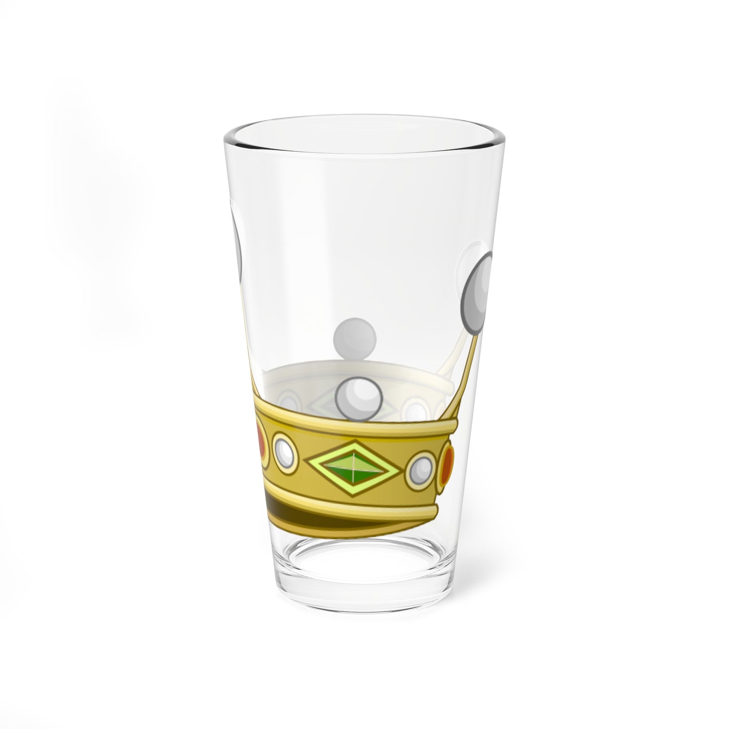 Corona normale di visconte italiano (Italy) (Coat of Arms) Pint Glass 16oz