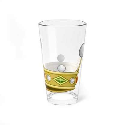 Corona normale di visconte italiano (Italy) (Coat of Arms) Pint Glass 16oz