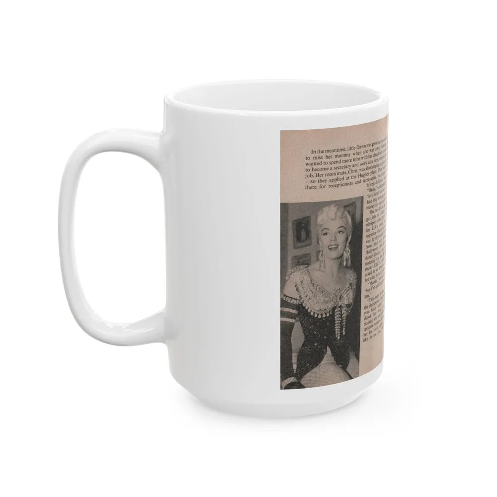 Sheree North #169 - Pages 44 & 45 from 66 PHOTOGRAPHS OF Sheree NORTH U.K. Pocket Mag. (Vintage Female Icon) White Coffee Mug-Go Mug Yourself