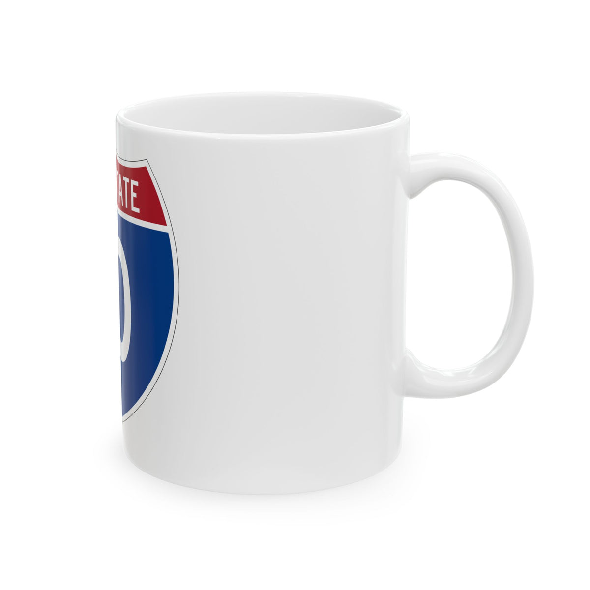 Interstate 10 (U.S. Highways) White Coffee Mug