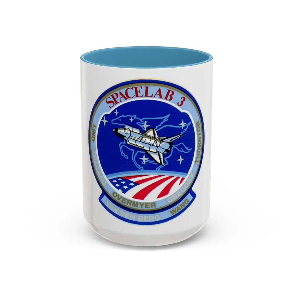 STS 51 b (NASA) Accent Coffee Mug-15oz-Light Blue-Go Mug Yourself