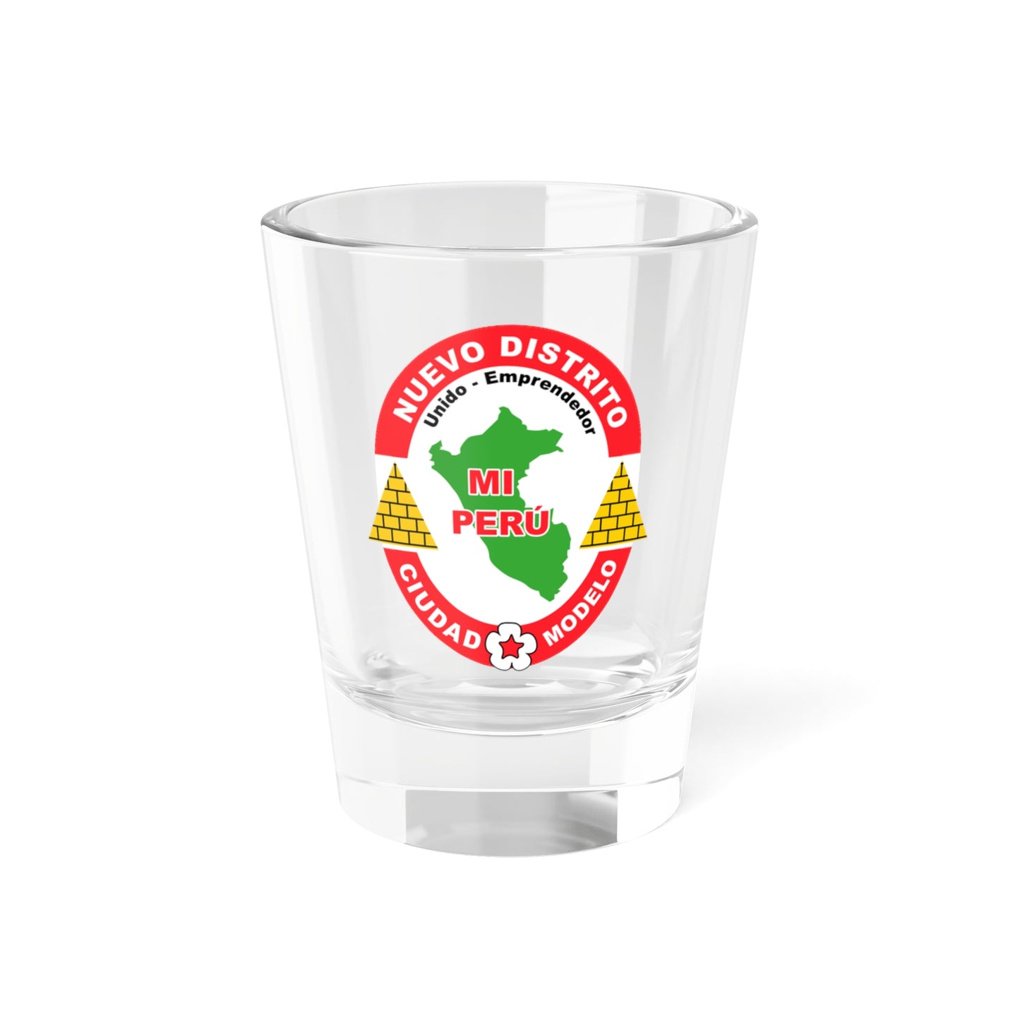 Escudo de mi peru (Peru) (Coat of Arms) Shot Glass 1.5oz