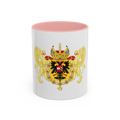 Ornamented Coat of Arms of Maximilian II, Holy Roman Emperor - Accent Coffee Mug