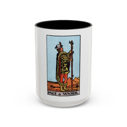 The Page of Wands (Tarot Card) Accent Coffee Mug