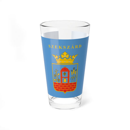 Flag of Szekszard (Hungary) Pint Glass 16oz