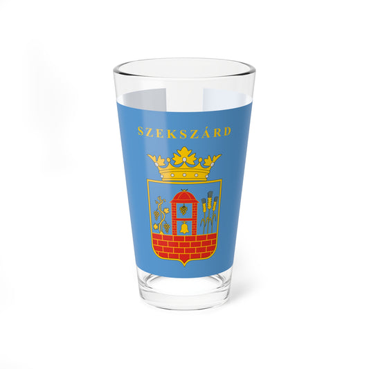 Flag of Szekszard (Hungary) Pint Glass 16oz