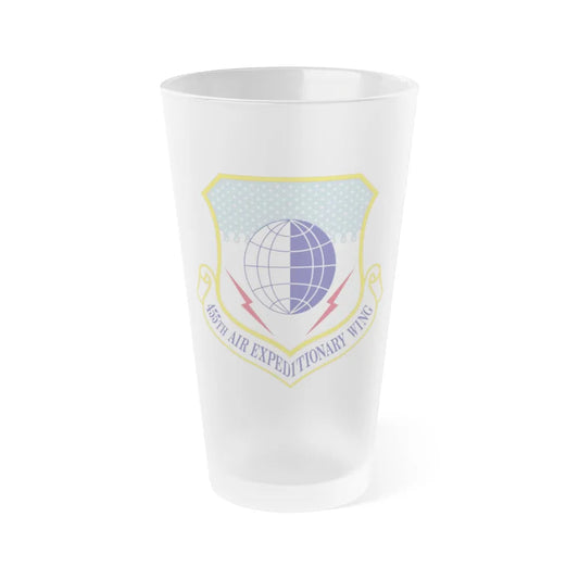 455th Air Expeditionary Wing (U.S. Air Force) Frosted Pint Glass 16oz-Go Mug Yourself