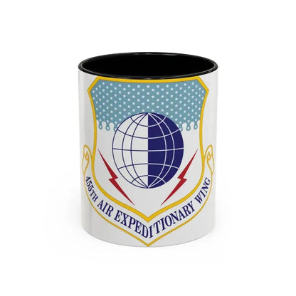 455th Air Expeditionary Wing (U.S. Air Force) Accent Coffee Mug 11oz Black - Go Mug Yourself