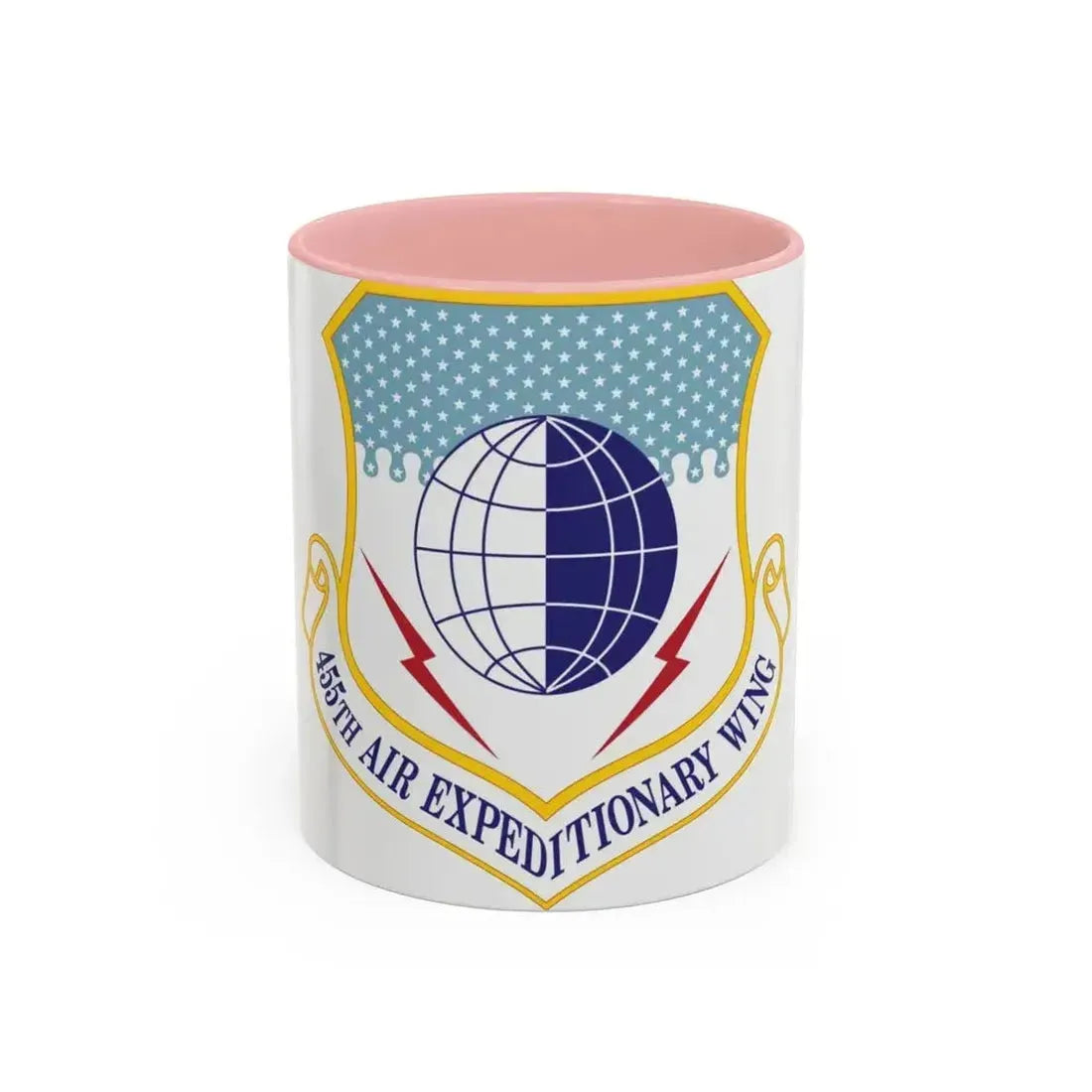 455th Air Expeditionary Wing (U.S. Air Force) Accent Coffee Mug 11oz Pink - Go Mug Yourself