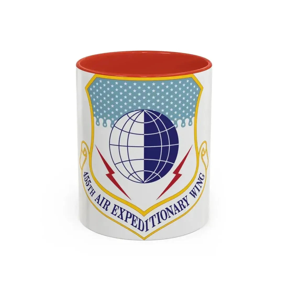 455th Air Expeditionary Wing (U.S. Air Force) Accent Coffee Mug 11oz Red - Go Mug Yourself