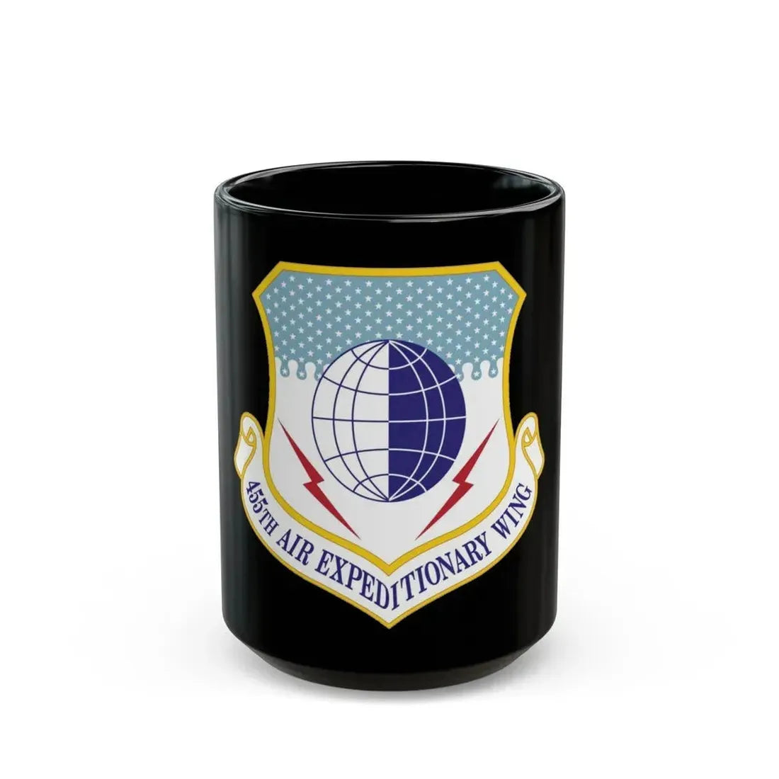 455th Air Expeditionary Wing (U.S. Air Force) Black Coffee Mug 15oz - Go Mug Yourself