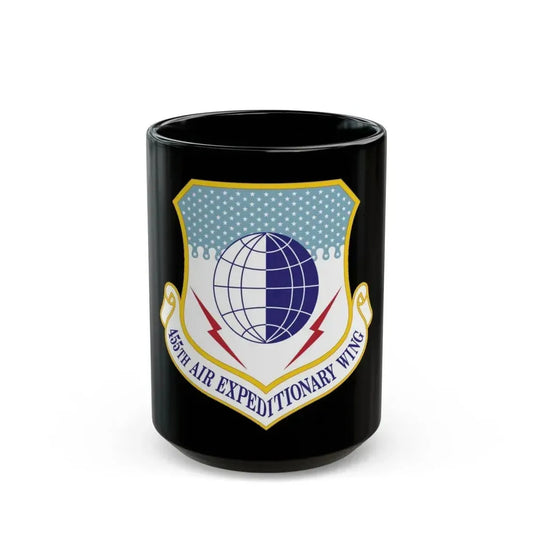 455th Air Expeditionary Wing (U.S. Air Force) Black Coffee Mug 15oz - Go Mug Yourself