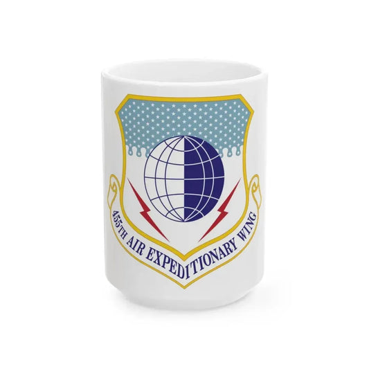 455th Air Expeditionary Wing (U.S. Air Force) White Coffee Mug 15oz - Go Mug Yourself