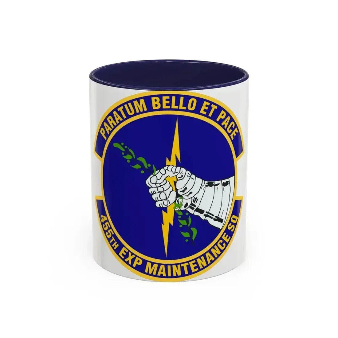 455th Expeditionary Maintenance Squadron (U.S. Air Force) Accent Coffee Mug 11oz Navy - Go Mug Yourself