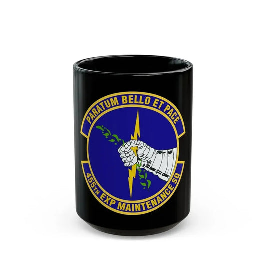 455th Expeditionary Maintenance Squadron (U.S. Air Force) Black Coffee Mug 15oz - Go Mug Yourself