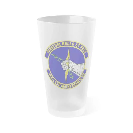 455th Expeditionary Maintenance Squadron (U.S. Air Force) Frosted Pint Glass 16oz 16oz Frosted - Go Mug Yourself