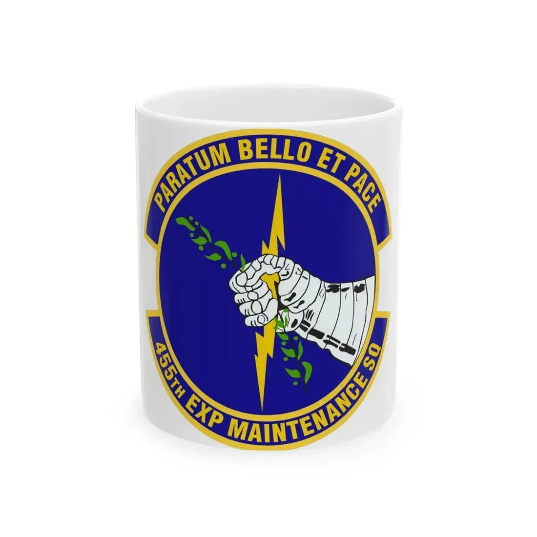 455th Expeditionary Maintenance Squadron (U.S. Air Force) White Coffee Mug 11oz - Go Mug Yourself
