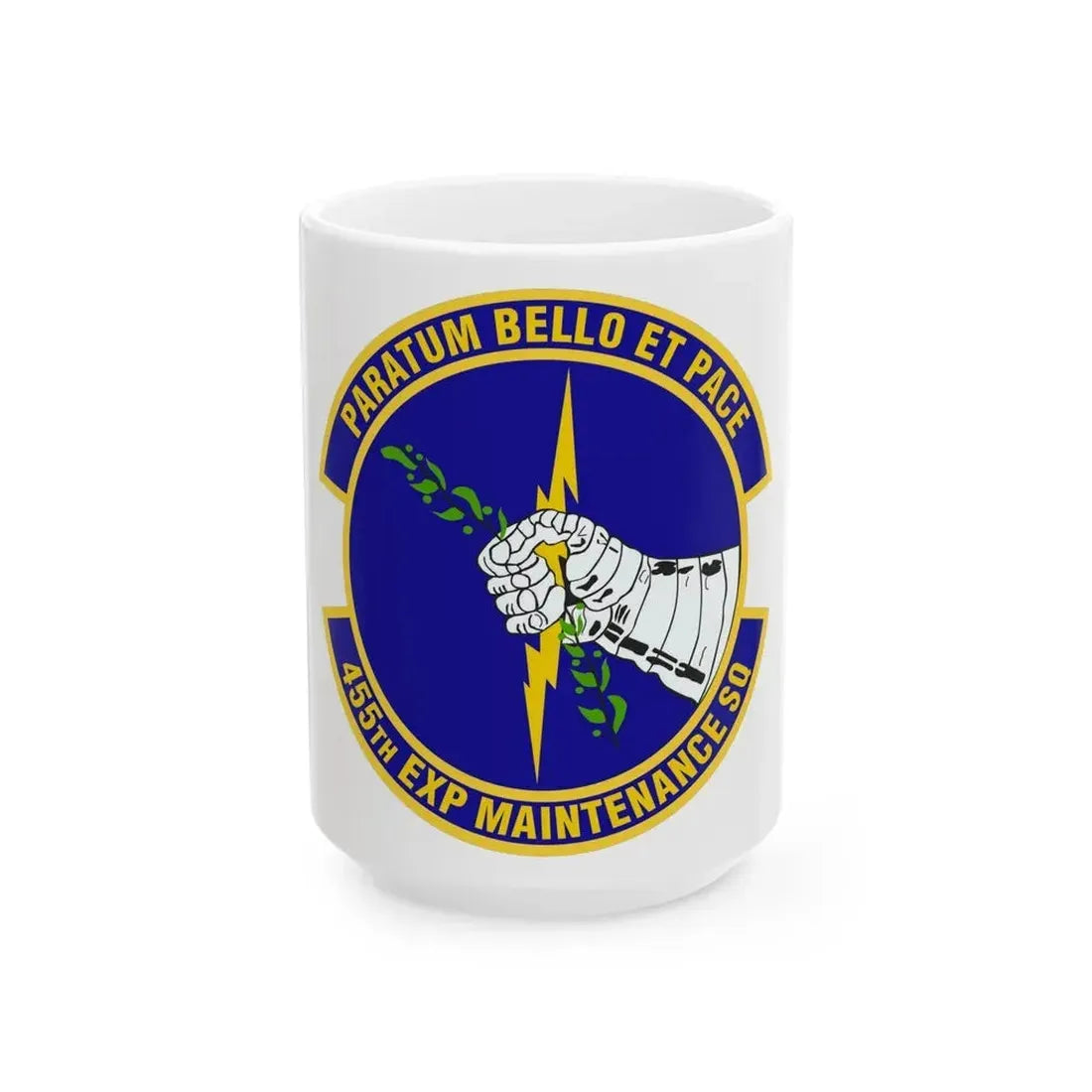 455th Expeditionary Maintenance Squadron (U.S. Air Force) White Coffee Mug 15oz - Go Mug Yourself