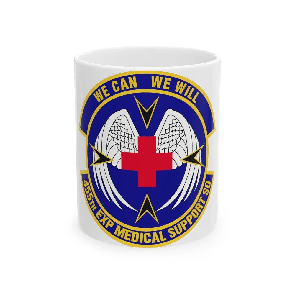 455th Expeditionary Medical Support Squadron (U.S. Air Force) White Coffee Mug-11oz-Go Mug Yourself