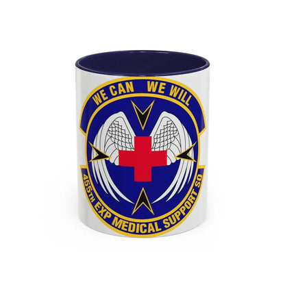 455th Expeditionary Medical Support Squadron (U.S. Air Force) Accent Coffee Mug 11oz Navy - Go Mug Yourself